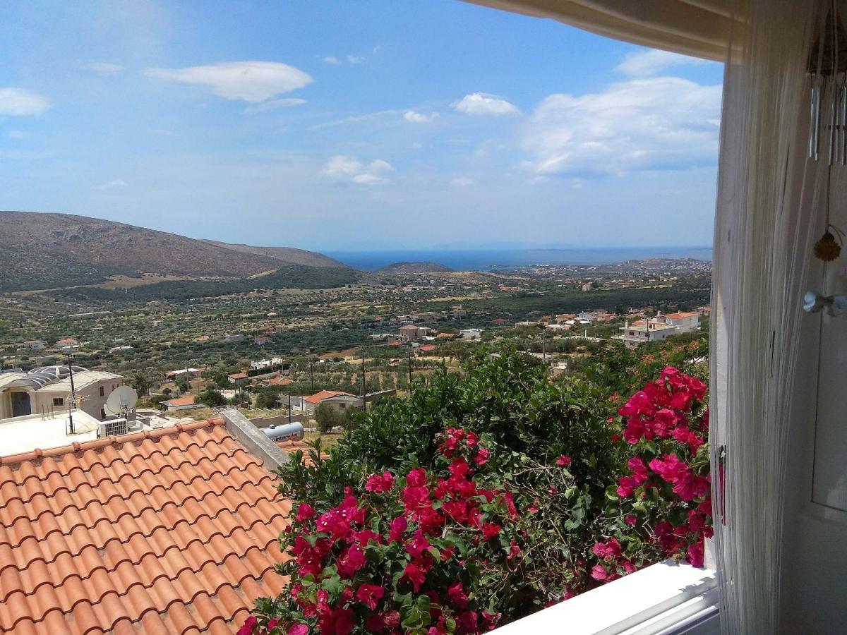 Outstanding Panoramic View, 10΄ beach, 20΄ airport Olimbos المظهر الخارجي الصورة