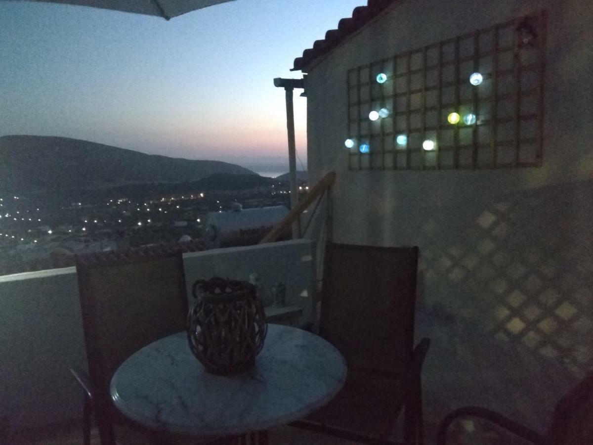 Outstanding Panoramic View, 10΄ beach, 20΄ airport Olimbos المظهر الخارجي الصورة