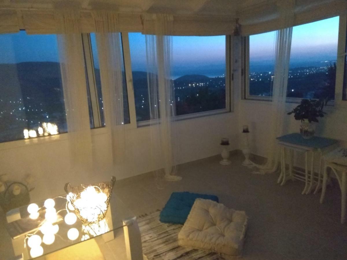 Outstanding Panoramic View, 10΄ beach, 20΄ airport Olimbos المظهر الخارجي الصورة